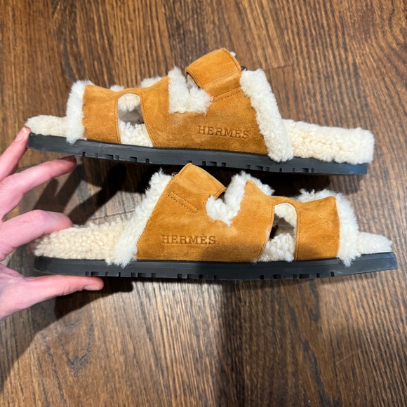 Hermes Shearling Ecru Natural Chypre size 37 - Picture 5 of 6